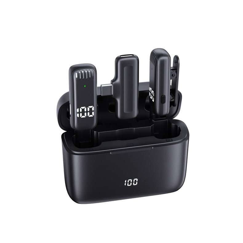 Jieli T30 Wireless Lavalier Microphone with High Sensitivity, Ultra - low Latency & 2 - in - 1 Connector for Apple and Android Devices - Omnigift