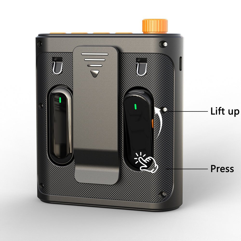 Lavalier Mics with Built-in Speaker