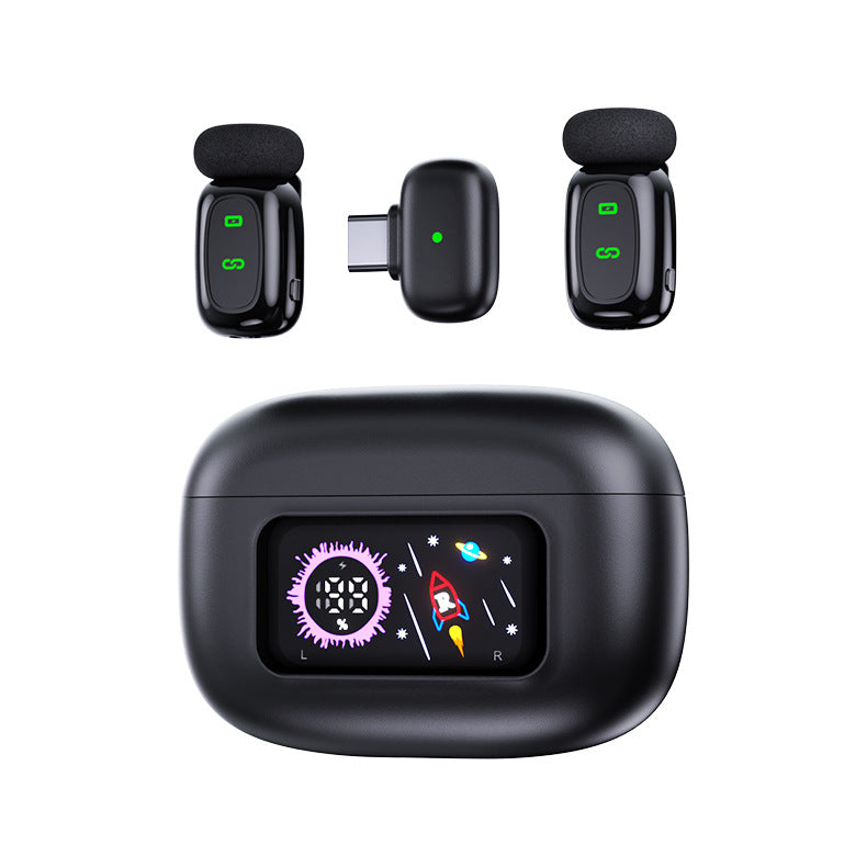 T80 Wireless Lavalier Microphone with Charging Case | 50m Range, 70dB SNR, 30ms Low Latency Clip Mic
