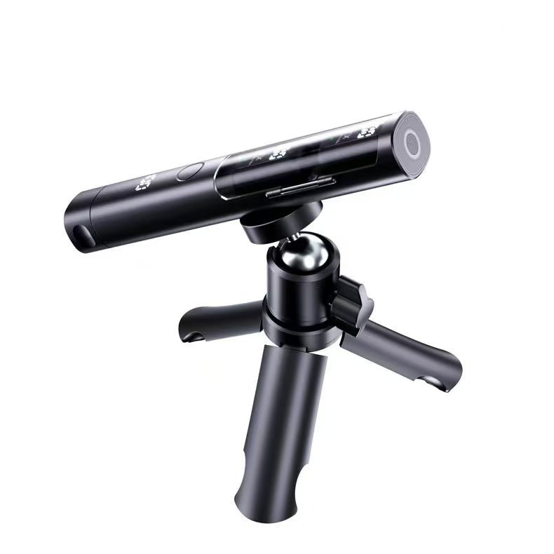3 - in - 1 Wireless Lavalier Microphone – Clip - On, Handheld Interview & Desktop Live Mic QY99 - Omnigift