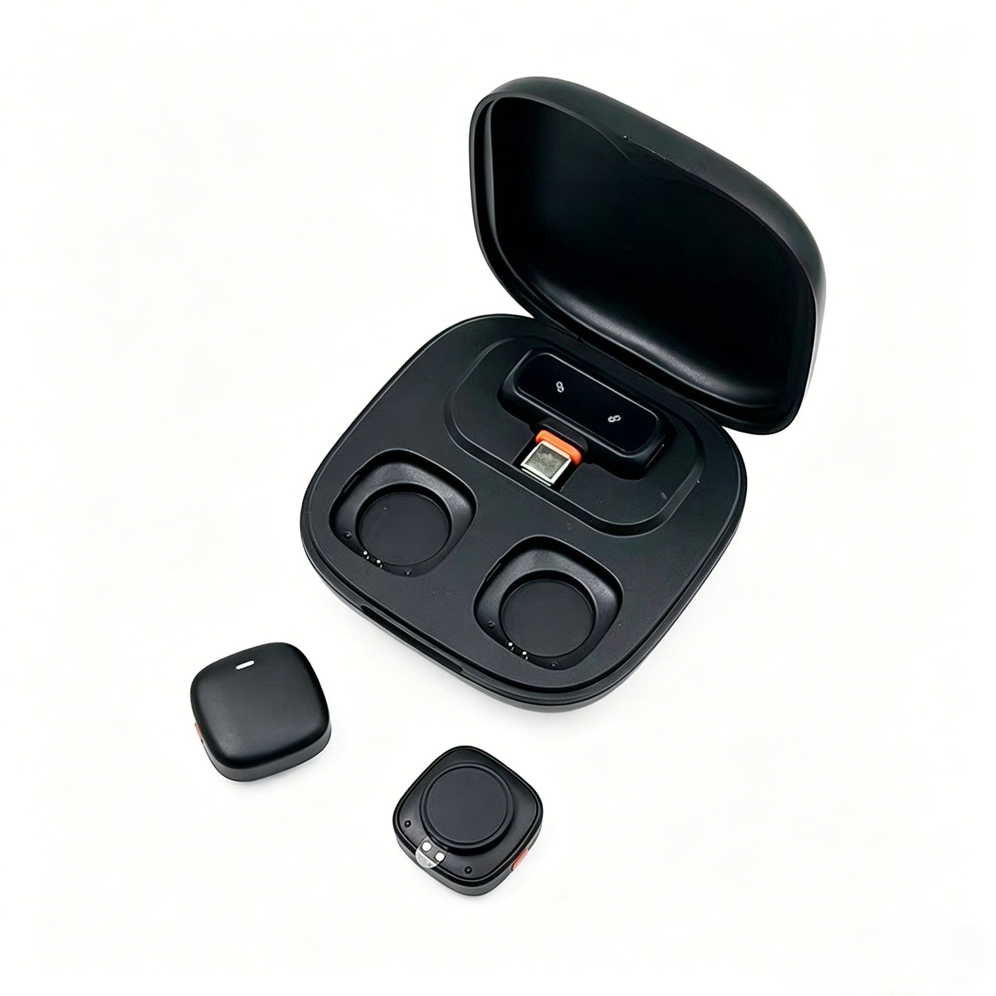 Dual Wireless Lavalier Microphone System with AI Noise Cancellation | Plug & Play Interview Mic with Charging Receiver - Omnigift