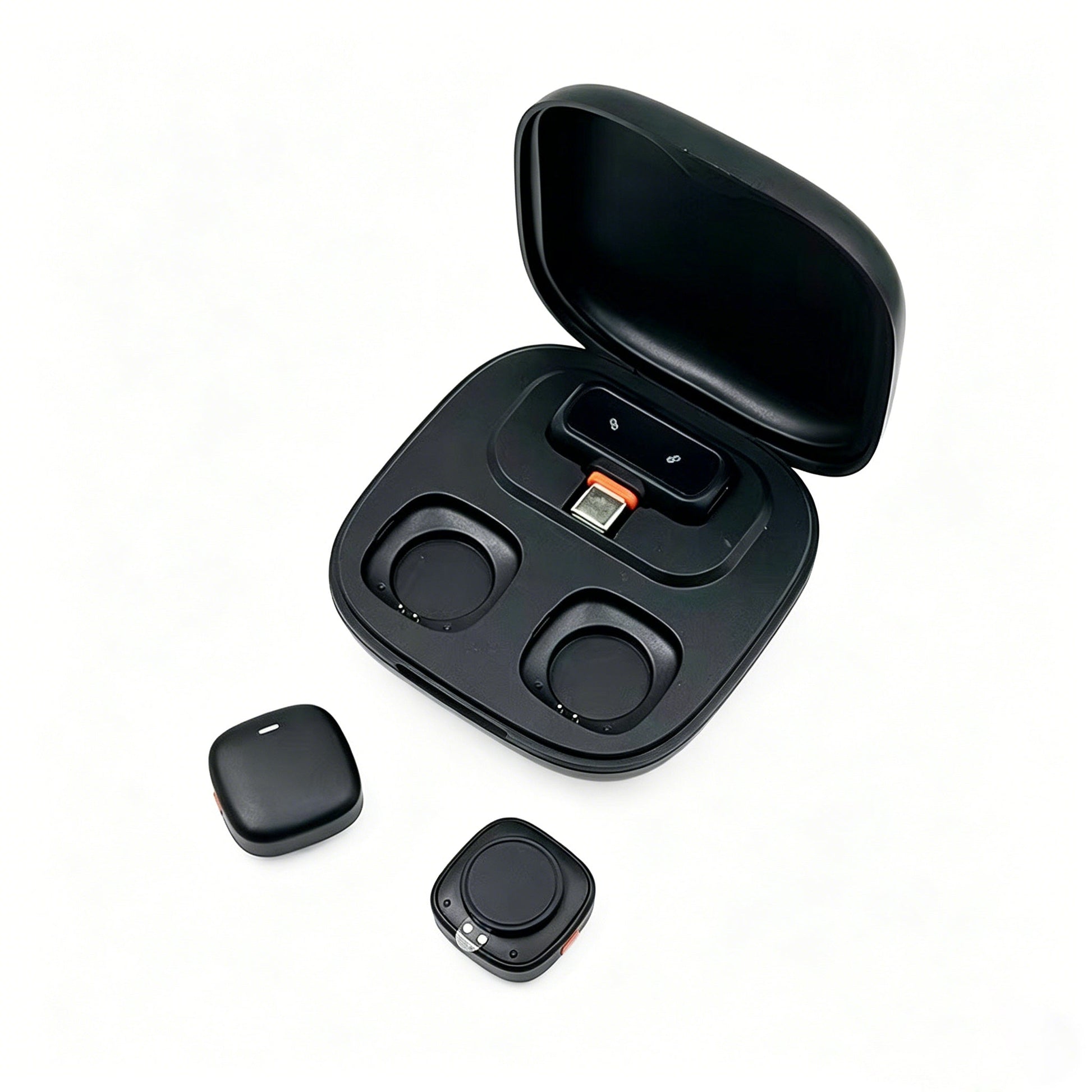 Dual Wireless Lavalier Microphone System with AI Noise Cancellation | Plug & Play Interview Mic with Charging Receiver - Omnigift