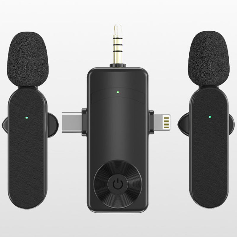 H18 Clip - On Wireless Mic with Auto Pairing, Noise Reduction & Multi - Device Support – 20m Range, 6H Battery - Omnigift