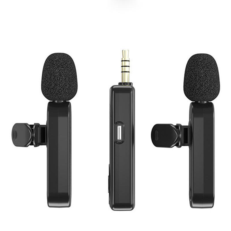 H18 Clip - On Wireless Mic with Auto Pairing, Noise Reduction & Multi - Device Support – 20m Range, 6H Battery - Omnigift