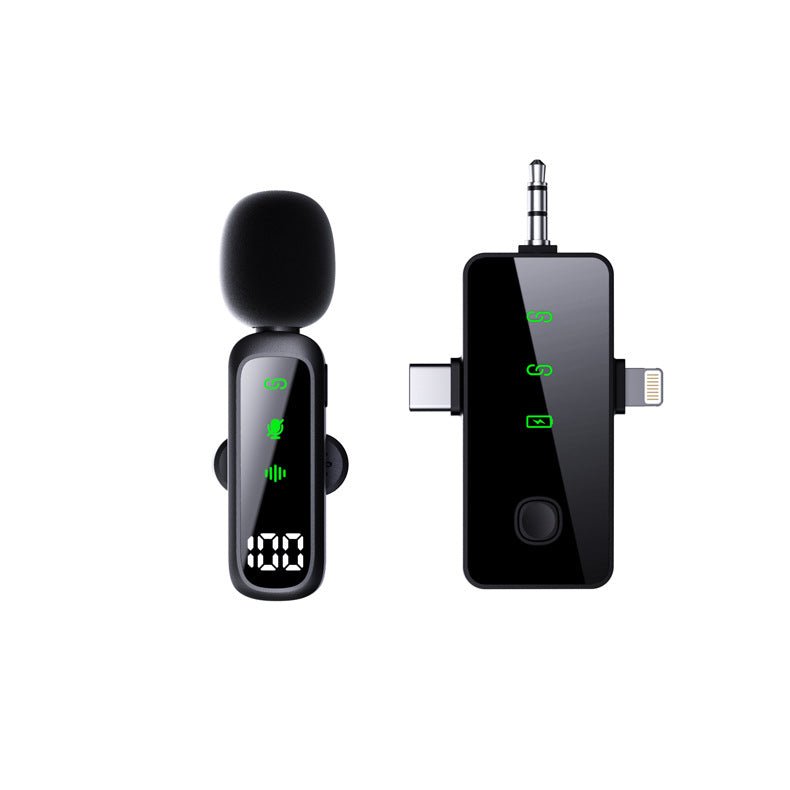 Plug-and-play wireless lavalier microphone for mobile and video use