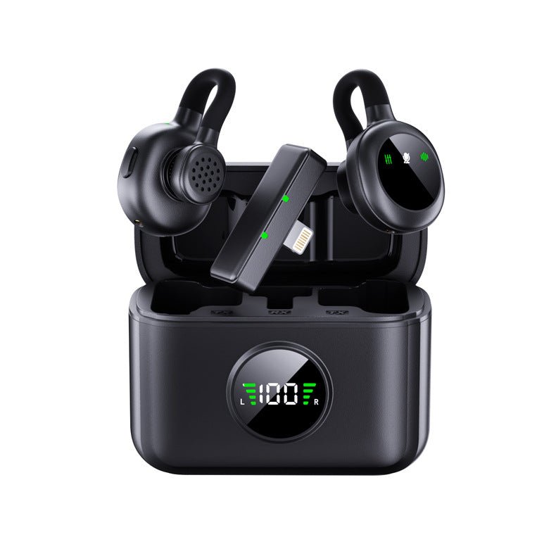 Plug-and-play dual wireless microphones for video and audio capture