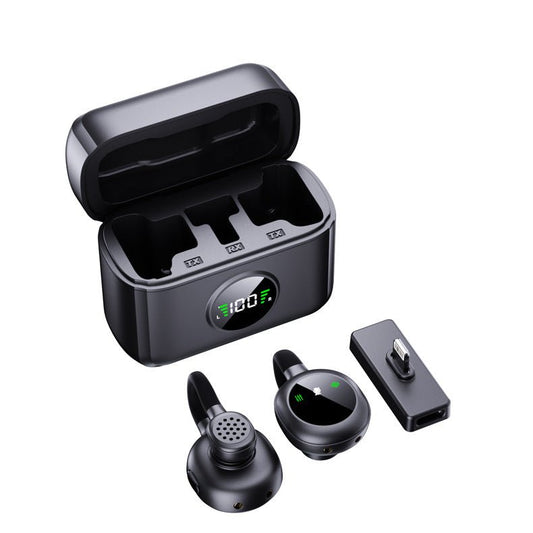 T50 wireless microphone with 1-to-2 dual configuration for live streaming and online education