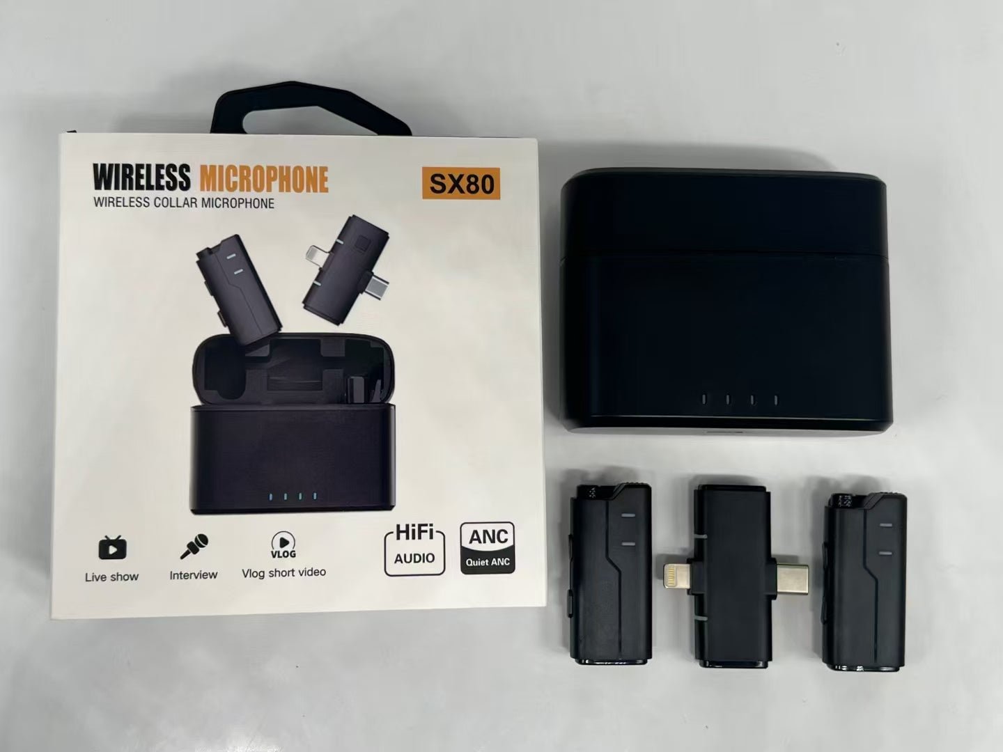 Top wireless lapel microphone for vlogging SX80 - Omnigift