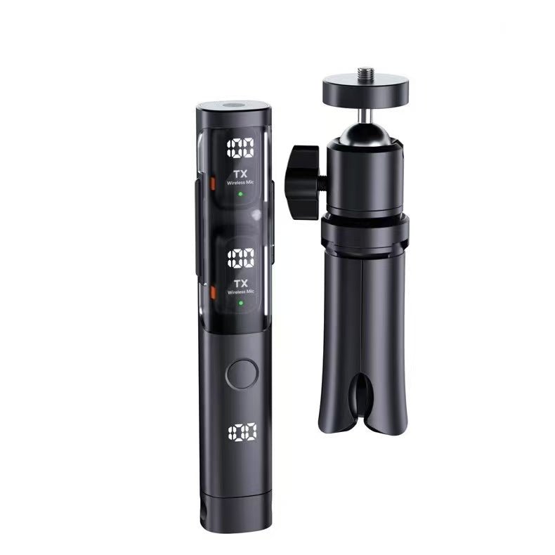 Wireless lavalier microphone compatible with phone, laptop, and tablet